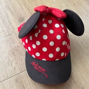 Disney Red and Black Minnie Mouse Hat